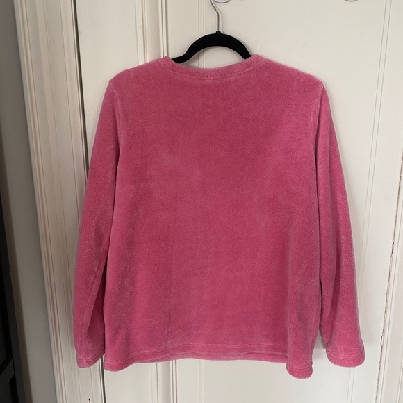 Fuzzy Rene Rofe Pink Pajama Top - Picture 2 of 5